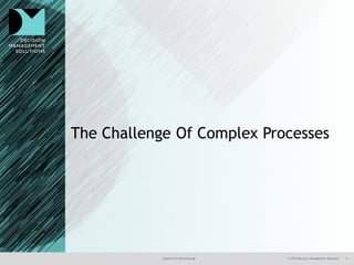 @jamet123 #decisionmgt © 2016 Decision Management Solutions 4
The Challenge Of Complex Processes
 