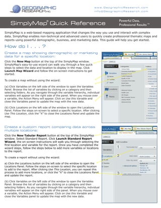 Simplymap guide PDF - Simplymap Guide 1 320