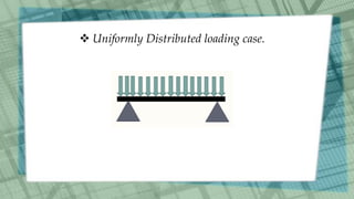  Uniformly Distributed loading case.
 