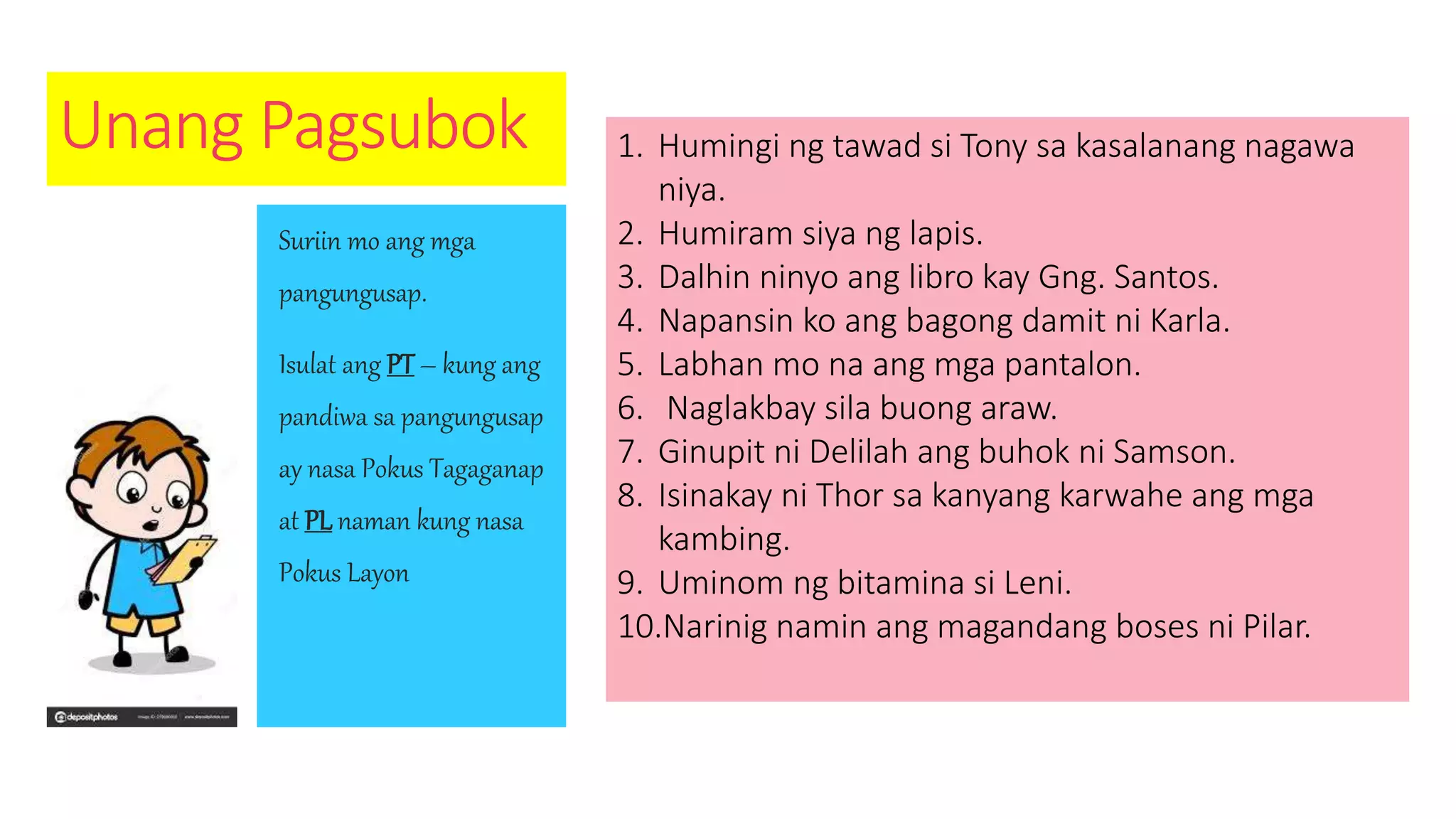 SIM sa Pokus Tagaganap at Layon) | PPTX