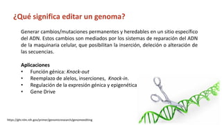 Simposio: Edición de genoma (Webinar introductorio)