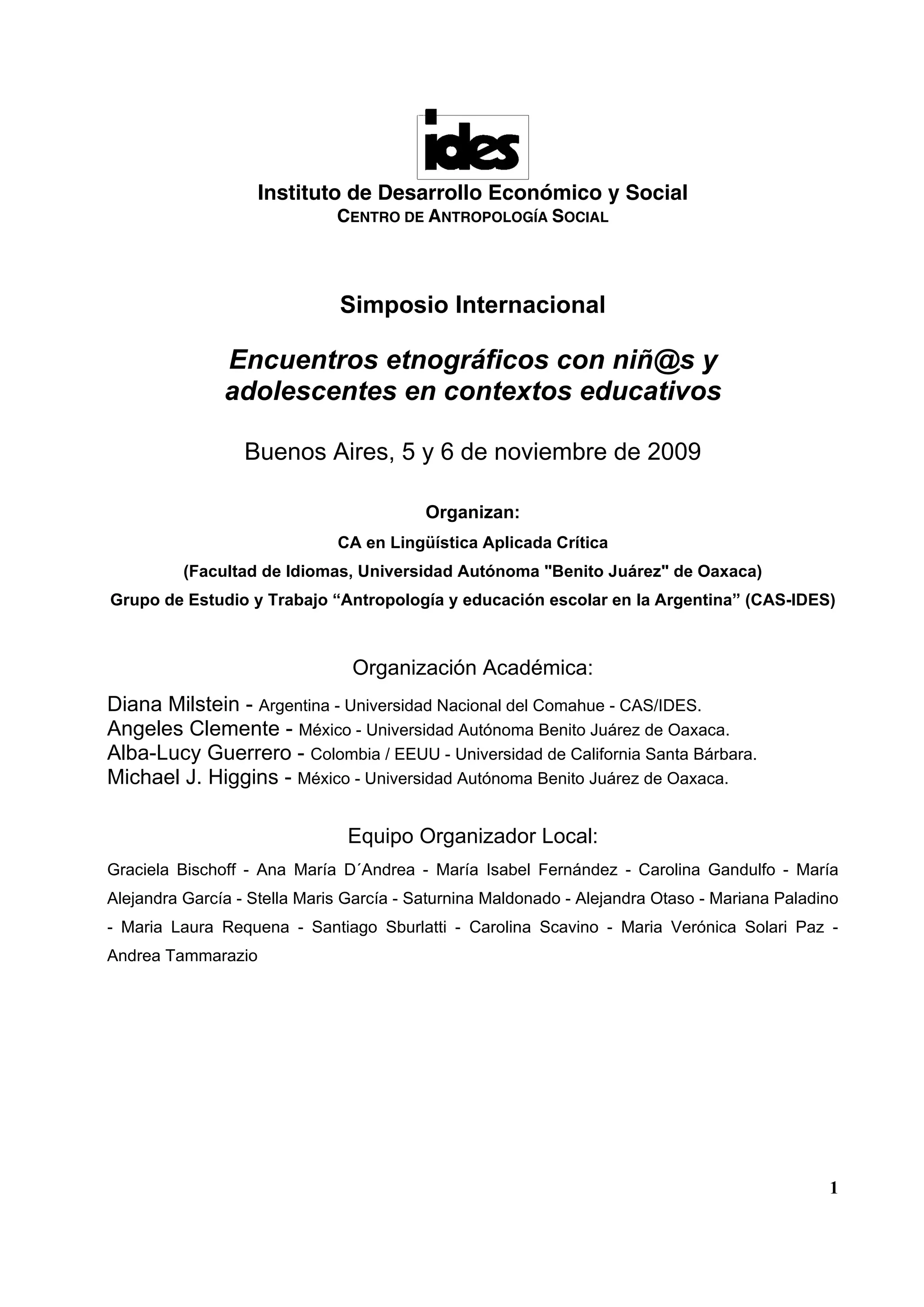 Simposio Internacional