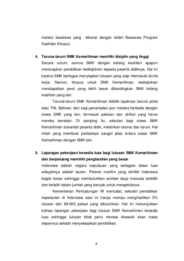 REVITALISASI SMK KEMARITIMAN DALAM UPAYA MENUNJANG 