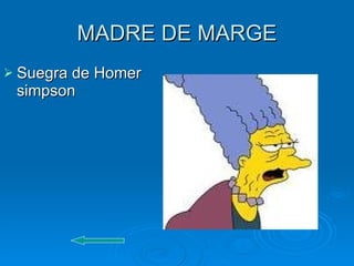 MADRE DE MARGE Suegra de Homer simpson