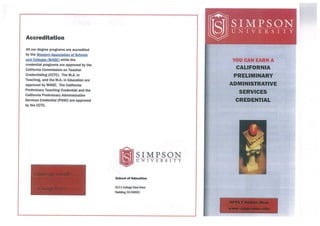 Simpson uni. admin service