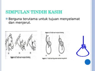 Berguna terutama untuk tujuan menyelamat
dan menjerut.
 