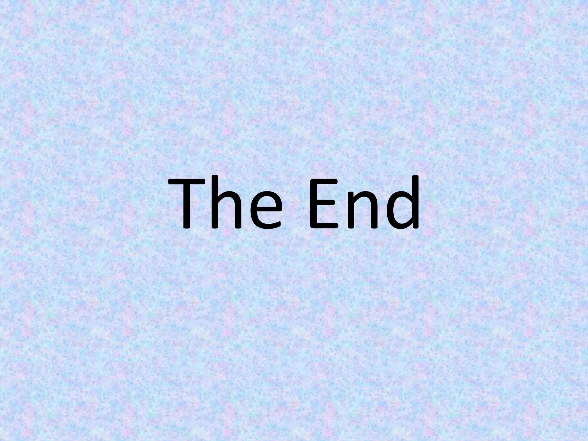 The End