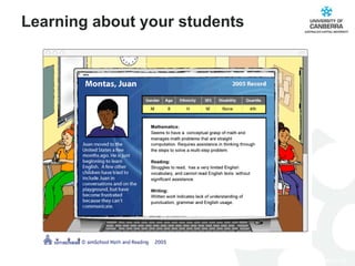 Learning about your students 