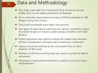 Effect of Labour Movement on Agricultural Mechanization in Cambodia