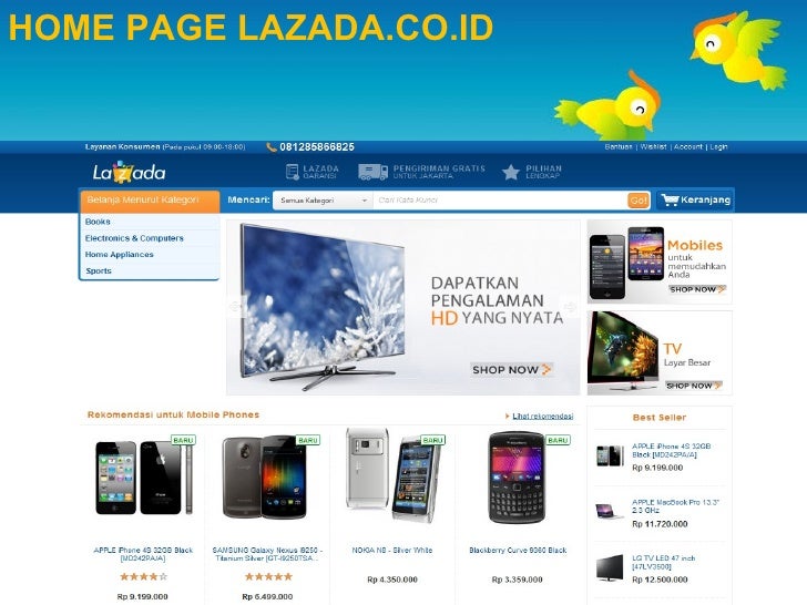 SLIDE E-COMMERCE Pada Perusahaan LAZADA Indonesia