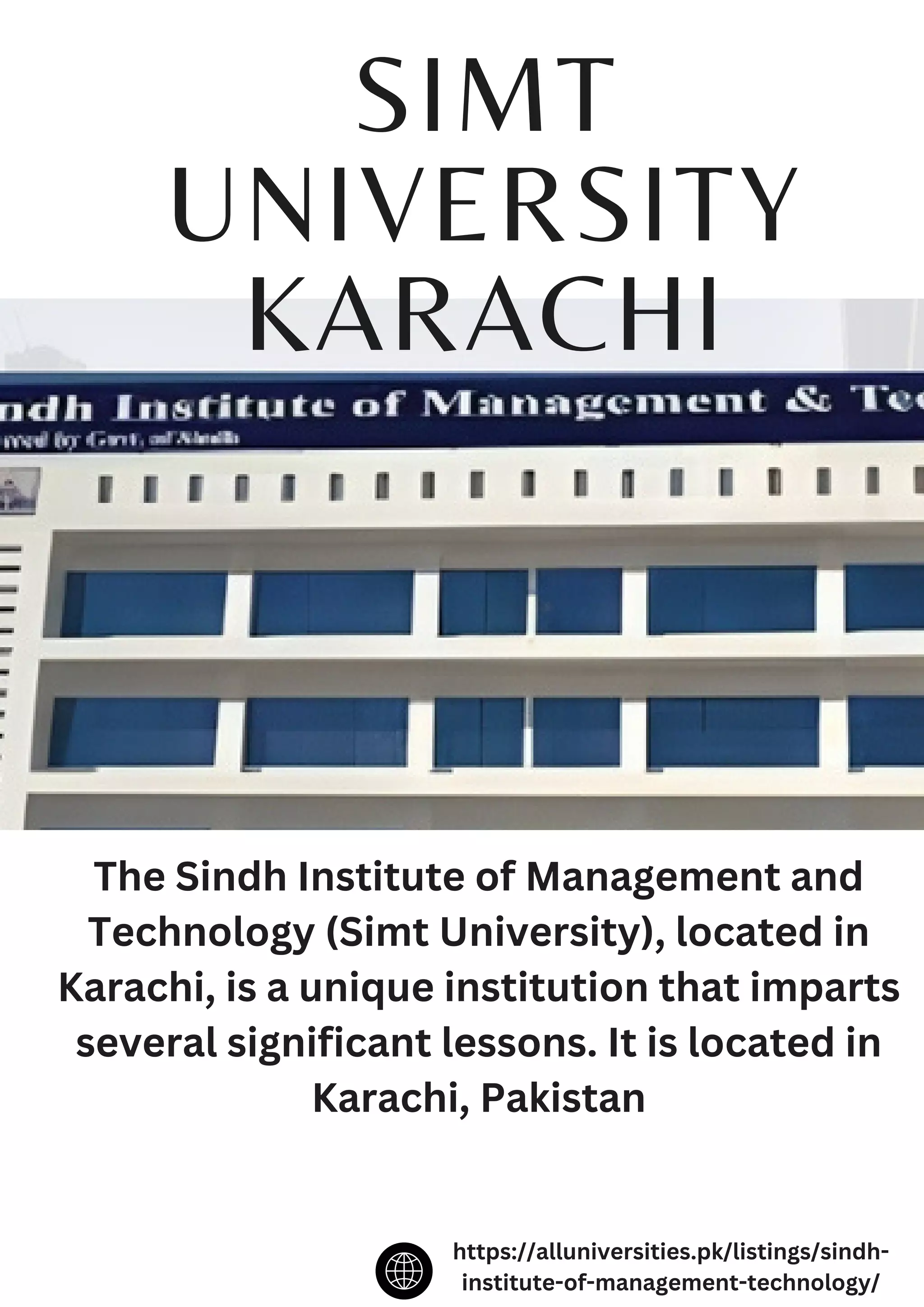 SIMT University Karachi | PDF