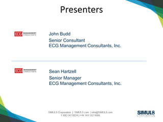 Presenters 
John Budd 
Senior Consultant 
ECG Management Consultants, Inc. 
Sean Hartzell 
Senior Manager 
ECG Management Consultants, Inc. 
 