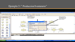 Ejemplo 3 :” Produccion/Iventarario”
 