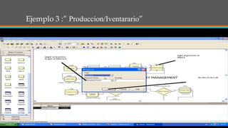Ejemplo 3 :” Produccion/Iventarario”
 