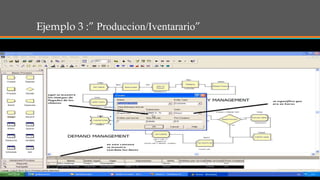 Ejemplo 3 :” Produccion/Iventarario”
 