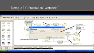 Ejemplo 3 :” Produccion/Iventarario”
 