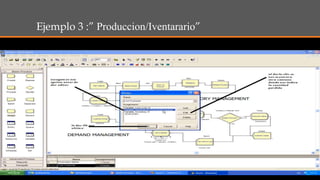 Ejemplo 3 :” Produccion/Iventarario”
 