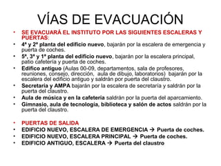 Simulacro de evacuación