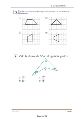 2° AÑO DE SECUNDARIA
Página 3
6
5
Page 3 of 13
 