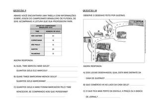 QUESTÃO 9 QUESTÃO 10
 