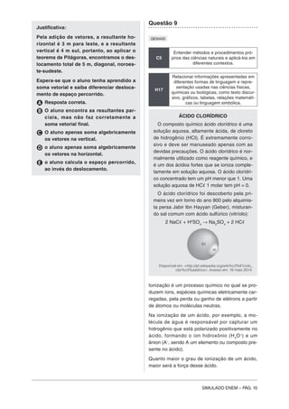 Simulado ENEM Ciências da Natureza e suas tecnologias - MODERNA | PDF