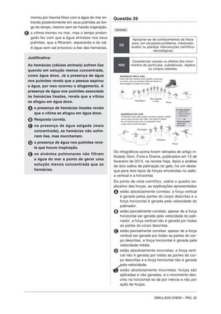 Simulado ENEM Ciências da Natureza e suas tecnologias - MODERNA | PDF