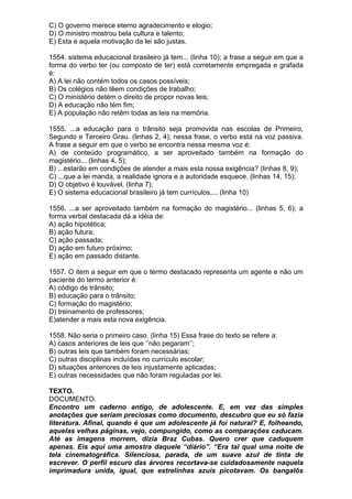 Simulado de português