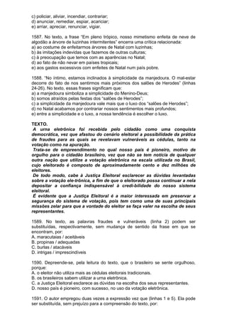 Simulado de português