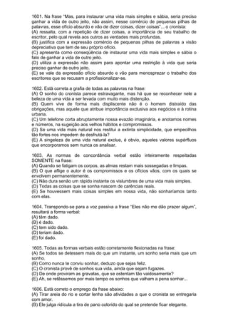 Simulado de português