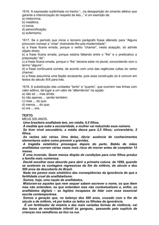 Simulado de português