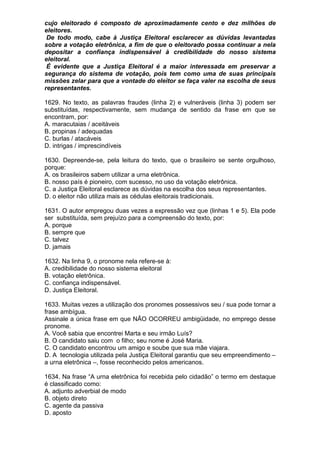 Simulado de português