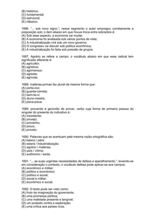 Simulado de português