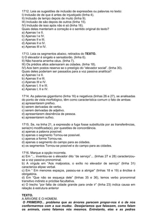 Simulado de português