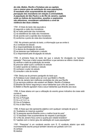 Simulado de português