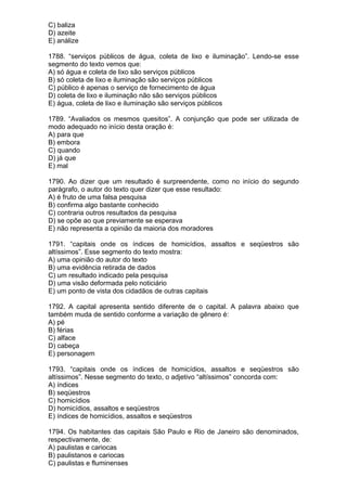 Simulado de português