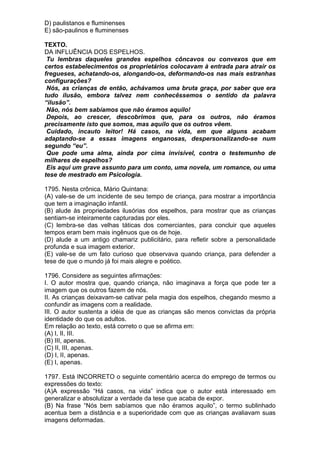 Simulado de português