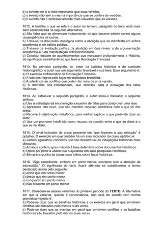 Simulado de português