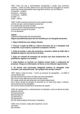 Simulado de português