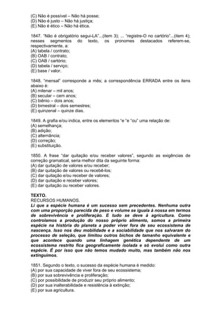 Simulado de português