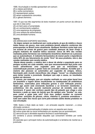 Simulado de português