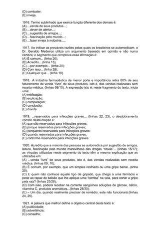 Simulado de português