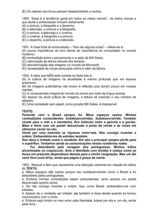 Simulado de português