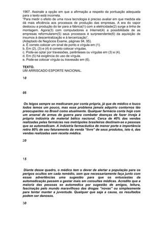 Simulado de português