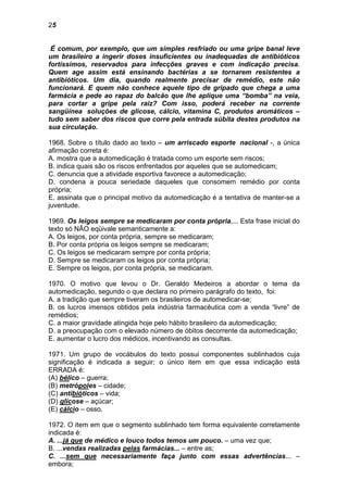 Simulado de português