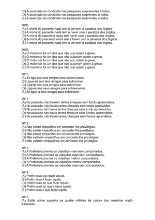 Simulado de português