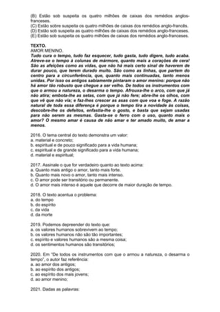 Simulado de português