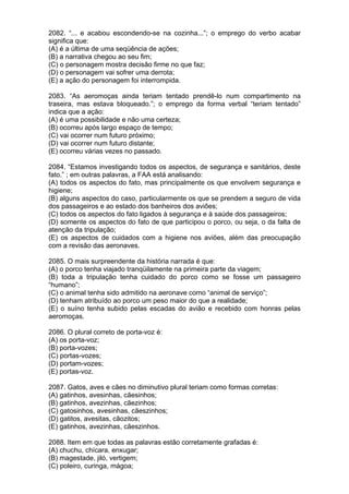 Simulado de português