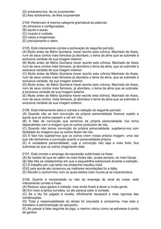 Simulado de português