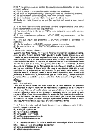 Simulado de português