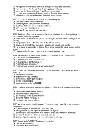 Simulado de português